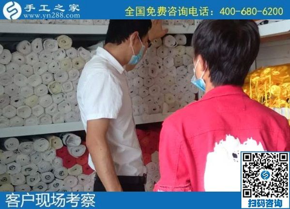 7月23日，可以帶回家做的手工活，大家選擇這里的勵志珠外發(fā)手工活是因為了解和信任，手工之家接待考察加工客戶剪影