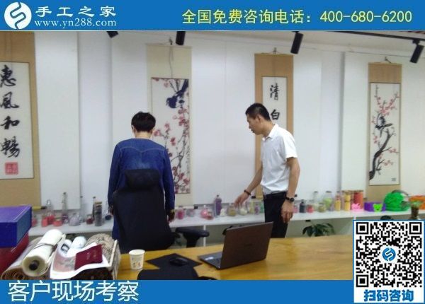 8月8日，可以在家做的手工活，拿回家做的手工活，選擇這個收益有保障的珠繡手工就對了。手工之家接待考察加工客戶剪影