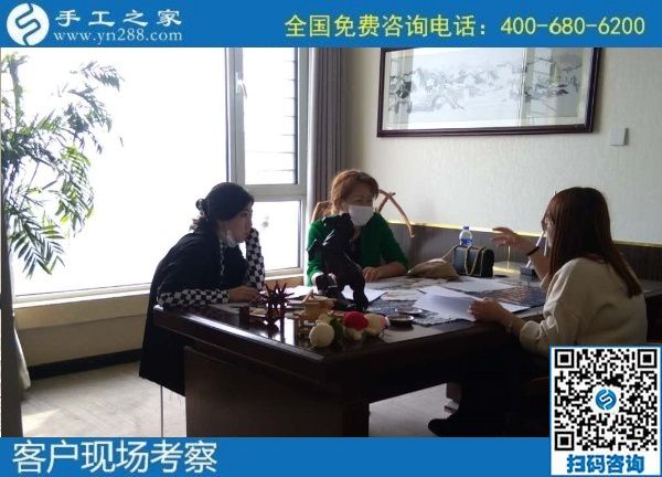 10月3日，手工活外發(fā)回收，這個可以寄到家做的手工活讓人安心在家掙錢，手工之家接待考察合作加工客戶剪影
