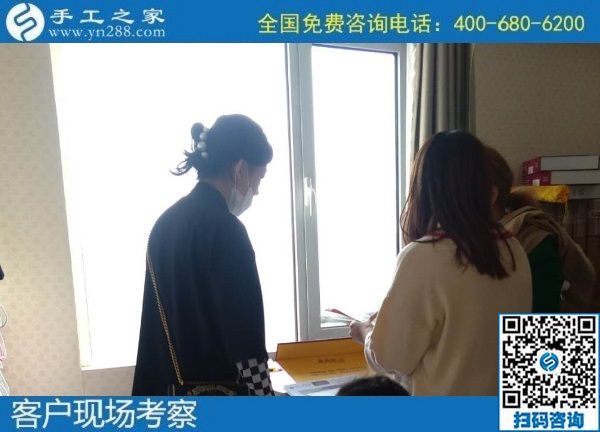10月3日，手工活外發(fā)回收，這個可以寄到家做的手工活讓人安心在家掙錢，手工之家接待考察合作加工客戶剪影