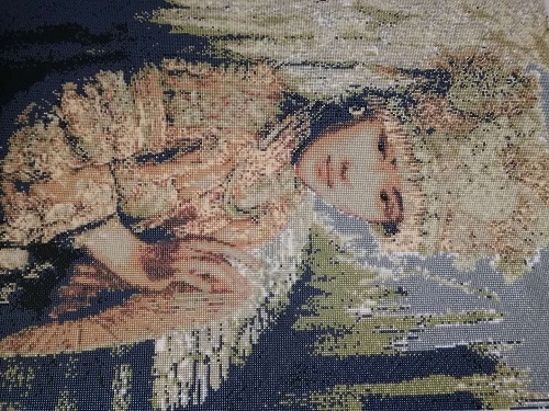 《苗族少女》民族風(fēng)系列，勵(lì)志珠珠繡純手工圖紙及成品(圖3)