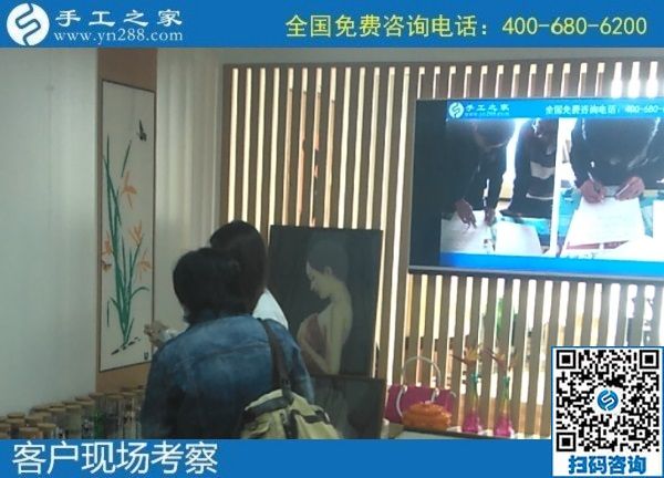 10月16日，可以帶回家做的手工活，手工活外發(fā)回收，這里的珠繡手工活值得選擇，手工之家接待考察加工客戶剪影