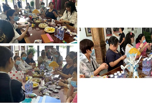 培訓(xùn)、提供材料，為了大家空閑時間能有份收入--- --- 記手工之家在邯鄲市叢臺區(qū)婦女手工藝協(xié)會(圖2)