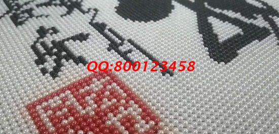 8月30日，在家做的手工活，可以寄到家做的手工活就是手工之家的珠繡外發(fā)手工活，放心、合適，圖為勵(lì)志珠珠繡成品細(xì)節(jié)實(shí)拍