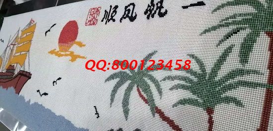 11月25日，想做手工之家的珠繡手工活代理加工項目，這個可以在家做的手工活很滿意，每次會領多少加工材料？圖為勵志珠珠繡成品細節(jié)實拍