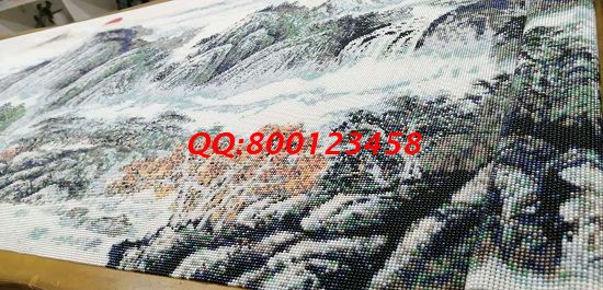11月15日，找拿回家做的手工活，想做手工活掙錢，就業(yè)還是創(chuàng)業(yè)都可以選這個企業(yè)，圖為勵志珠珠繡成品細(xì)節(jié)實(shí)拍