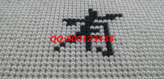 12月17日，冬天在家做手工活加工，可以帶回家做的手工活選手工之家的珠繡串珠手工活外發(fā)加工項(xiàng)目，圖為勵(lì)志珠珠繡成品細(xì)節(jié)實(shí)拍(圖2)