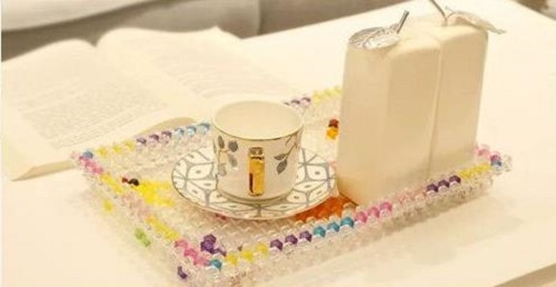 3月16日，代加工手工活，耐心點(diǎn)，你我都能做好手工之家的珠繡串珠外發(fā)手工活，圖為勵(lì)志珠珠繡串珠成品（果盤）實(shí)拍