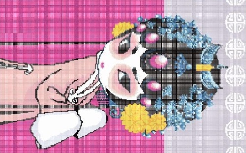 3月31日，手工工藝品DIY深受年輕人的喜歡，可以寄到家做的手工活，為什么很多人要開手工工作室，圖為勵志珠平面珠繡定制手工產(chǎn)品及圖紙剪影