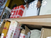 9月22日，純手工活外發(fā)加工項目，手工活兼職，選擇手工之家的加工人員了解的途徑有些不同，圖為成品倉庫今日待檢手工產(chǎn)品剪影