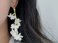 7月16日，手工活外發(fā)一手貨源，開飾品加工廠，居家靈活就業(yè)創(chuàng)業(yè)好選擇，與手工之家合作，遠近不是問題，圖為串珠米珠繡手工產(chǎn)品剪影
