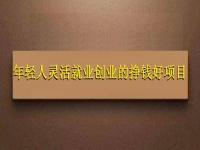 越來越多的年輕人選擇靈活就業(yè)創(chuàng)業(yè)，這兩個能賺錢的項目前景好
