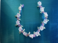3月21日，寶媽手工兼職創(chuàng)業(yè)，正規(guī)手工接單平臺，小成本創(chuàng)業(yè)開手工加工廠，在手工之家，合作越久越掙錢，圖為串珠米珠繡純手工產品剪影