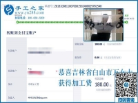 空閑時(shí)間有了，吉林白山萬(wàn)女士在家里做外發(fā)手工活加工項(xiàng)目賺錢(qián)