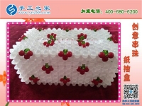 你家有這樣的紙抽盒嗎？ 手工之家新款櫻桃梅花紙抽盒 環(huán)保干凈新穎
