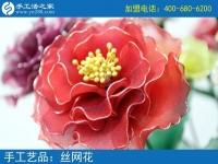 你見(jiàn)過(guò)這么漂亮的絲網(wǎng)花嗎？純手工制作廢物利用 花的世界花的海洋！