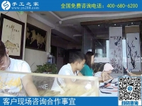 7月16日，正規(guī)的手工活外包，手工加工回收項目，手工之家接待考察加工客戶剪影