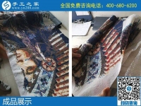 做珠繡手工活，針法簡單，需要的是耐心還需要細心