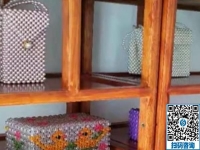 成品高大上的勵志珠珠繡，外發(fā)手工活的材料一樣干凈環(huán)保