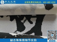 7月5日，找手工活拿回家做，這個手工活加工項目是怎樣保證合格率的？勵志珠珠繡成品細節(jié)實拍