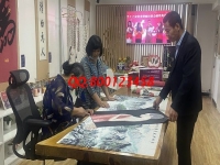 9月24日，在家做什么手工活放心，這個手工活外發(fā)加工企業(yè)的珠繡手工是個好選擇，圖為手工之家接待考察合作加工客戶剪影