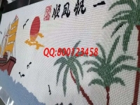 11月25日，想做手工之家的珠繡手工活代理加工項目，這個可以在家做的手工活很滿意，每次會領多少加工材料？圖為勵志珠珠繡成品細節(jié)實拍